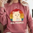 Ew People Introvert Cat Lover Crazy Colorful Cat Lady Comfort Colors Sweatshirt Crimson Ew People Introvert Cat Lover Crazy Colorful Cat Lady Comfort Colors Sweatshirt Crimson