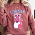 Ew People Introvert Ferrets Saying Mask Ferret Comfort Colors Sweatshirt Crimson