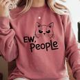 Ew People Introverts Stay Home Socially Awkward Comfort Colors Sweatshirt Crimson Ew People Introverts Stay Home Socially Awkward Comfort Colors Sweatshirt Crimson