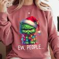 Ew People Meowy Cat Christmas Introvert Men Women Comfort Colors Sweatshirt Crimson Ew People Meowy Cat Christmas Introvert Men Women Comfort Colors Sweatshirt Crimson
