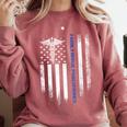 Family Nurse Practitioner Flag FNP Nursing Graduation Comfort Colors Sweatshirt Crimson