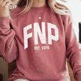 Family Nurse Practitioner FNP Graduation 2019 Comfort Colors Sweatshirt Crimson