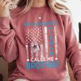My Favorite Airman Calls Me Brother Airman Graduation Premium Tri-Blend Comfort Colors Sweatshirt Crimson