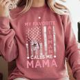 My Favorite Airman Calls Me Mama Airman Graduation Mom Comfort Colors Sweatshirt Crimson