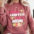 My Favorite Lawyer Calls Me Mom Graduation Comfort Colors Sweatshirt Crimson