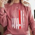 Fire Academy Survivor Firemen Fire School Graduation Comfort Colors Sweatshirt Crimson