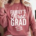 First In Family To Graduate College 2018 Graduation Comfort Colors Sweatshirt Crimson