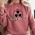 Floral Rad Tech Radiology Graduation X-Ray Tech Comfort Colors Sweatshirt Crimson