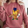 Flossing Pizza Dairy OIT For Dairy OIT Graduation Comfort Colors Sweatshirt Crimson