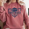 Football Senior Night Football Senior 2025 Graduation 44 Comfort Colors Sweatshirt Crimson