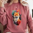 Fox For Fox Lovers Men Women Kids Introverts Comfort Colors Sweatshirt Crimson
