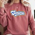 Funny Class Of 2022 Senior Graduate College Graduation Comfort Colors Sweatshirt Crimson