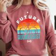 Future Audiologist Cool Audiology Student Graduation Comfort Colors Sweatshirt Crimson