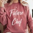 Future Chef Shirt Cute Graduation Grad Comfort Colors Sweatshirt Crimson
