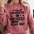 Future Chiropractor Graduation Chiropractic Student Graduate Comfort Colors Sweatshirt Crimson