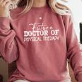 Future Doctor Of Physical Therapy DPT Graduation Therapist Comfort Colors Sweatshirt Crimson