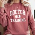 Future Doctor In Training Medical Med School MD Graduation Comfort Colors Sweatshirt Crimson