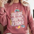 Future Graphic Er Graduation School Toddler Women Men Comfort Colors Sweatshirt Crimson