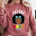 Future HBCU Grad Girl Graduation Historically College Comfort Colors Sweatshirt Crimson