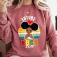 Future HBCU Grad Graduate Afro Girl College Graduation Comfort Colors Sweatshirt Crimson