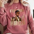 Future HBCU Grad History Boy Kids Graduation HBCU Comfort Colors Sweatshirt Crimson