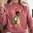 Future HBCU Grad History Month Graduation Boys Kids Comfort Colors Sweatshirt Crimson