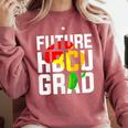 Future HBCU Graduate Afro Girls College Graduation Comfort Colors Sweatshirt Crimson