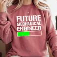 Future Mechanical Engineer Cool Graduation Comfort Colors Sweatshirt Crimson