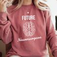 Future Neurosurgeon Graduation Neurosurgeon Comfort Colors Sweatshirt Crimson