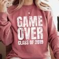 Game Over Class Of 2019 Graduation Senior T-Shirt Comfort Colors Sweatshirt Crimson
