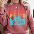 Game Over Class Of 2024 Shirt Students Graduation Comfort Colors Sweatshirt Crimson