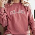 Generic COLLEGE Bound Senior Graduation Silly Colege Comfort Colors Sweatshirt Crimson