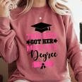 This Girl Got Her Masters Degree Graduation Mastered It 2024 Comfort Colors Sweatshirt Crimson