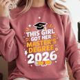 This Girl Got Her Masters Degree Graduation Mastered It 2026 Comfort Colors Sweatshirt Crimson