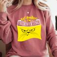 Go Away I'm Introverting Antisocial Shy Introvert Comfort Colors Sweatshirt Crimson