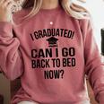 Can I Go Back To Bed Graduation 2021 Comfort Colors Sweatshirt Crimson