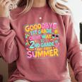 Goodbye 1st Grade To 2nd But First Summer Graduation Comfort Colors Sweatshirt Crimson