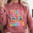 Goodbye 1st Grade Graduation To 2nd Grade But First Summer Comfort Colors Sweatshirt Crimson