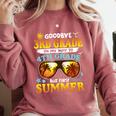 Goodbye 3rd Grade Graduation To 4th Grade First Summer Beach Comfort Colors Sweatshirt Crimson