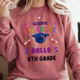 Goodbye 5th Grade Graduation 2025 6th Grade Graduate Kids Comfort Colors Sweatshirt Crimson