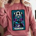 Gothic Girl Tarot Card Introverted Reader And Reading Comfort Colors Sweatshirt Crimson Gothic Girl Tarot Card Introverted Reader And Reading Comfort Colors Sweatshirt Crimson