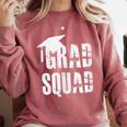 Grad Squad Graduate Graduation T-Shirt Graduation Idea Comfort Colors Sweatshirt Crimson