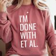 Grad Student Dissertation Thesis PhD Graduation Comfort Colors Sweatshirt Crimson