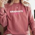 Graduate Flamingo 2018 Cute Graduation Comfort Colors Sweatshirt Crimson