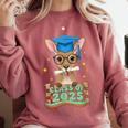 Graduate Kangaroo Class Of 2025 Kids Graduation Comfort Colors Sweatshirt Crimson