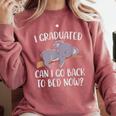 I Graduated Can I Go Back To Bed Now Koala Bear Graduation Comfort Colors Sweatshirt Crimson