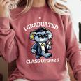 I Graduated Graduate Class Of 2025 Koala Graduation Comfort Colors Sweatshirt Crimson