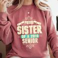 Graduation 2019 TShirt Proud Sister Of A Senior Comfort Colors Sweatshirt Crimson