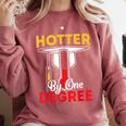 Graduation 2024 Hotter By One Degree Shirt Class Of 24 Comfort Colors Sweatshirt Crimson