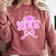 Graduation 2026 Senior 2026 Class Of 2026 Coquette Pink Girl Comfort Colors Sweatshirt Crimson